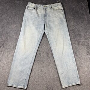 Aeropostale Jeans Mens 32x32 Blue Cotton Denim Loose Straight Light Wash